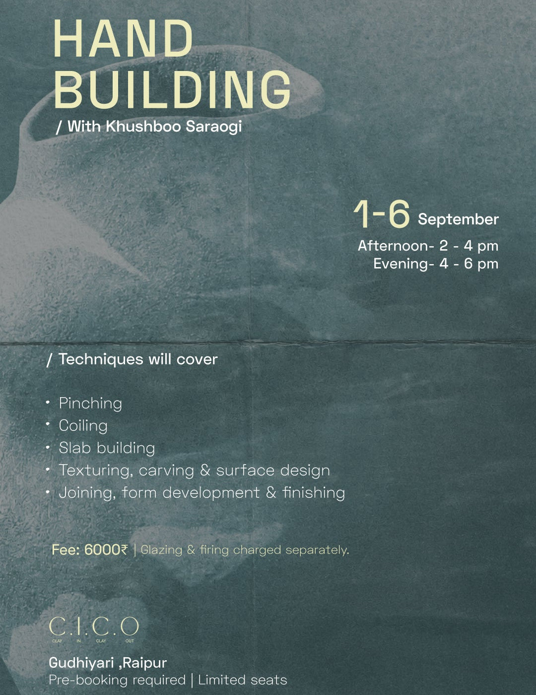 Hand Building Workshop